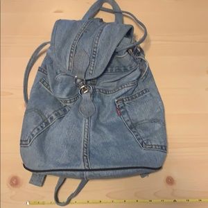 Levi’s denim drawstring backpack